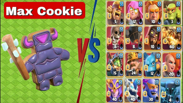 Cookie Vs All Max Super Troops | Clash of clans.