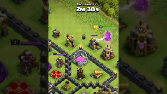 Town hall 9 Easy attack in Clash of Clans #shorts
