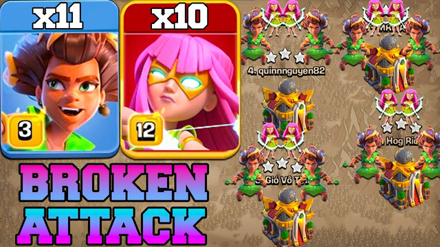 Th16 Attack Strategy With New Root Rider & Super Archer !! Best Th16 Attack in Clash Of Clans
