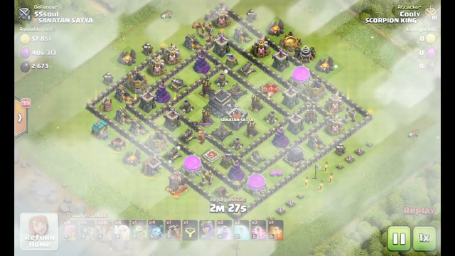 Clash of Clan (SSsoul as a Defender) | Coc Gameplay | Town Hall 09 Max | live stream | competition