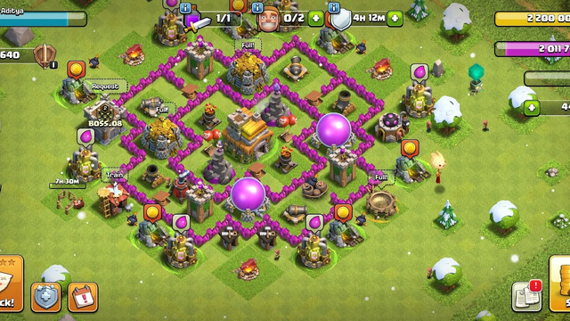 Playing clash of clans episode 1 Town hall level 7