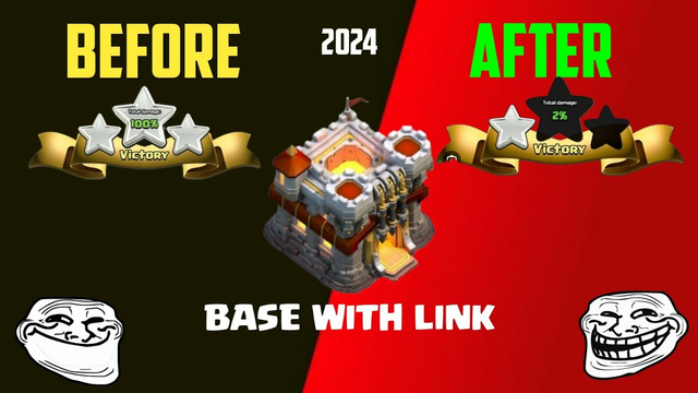 Th 11 war base layout with link 2024 | Clash of clans base layout with link #clashofclans #coc