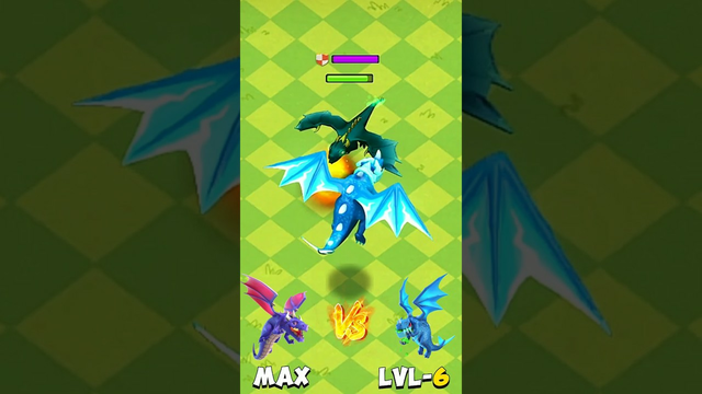 max dragon vs every level electro dragon || #clashofclans #coc #coctrend #cocshorts #electrodragon