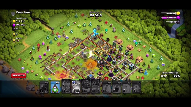 Clash of clans TH14 game play #clashofclans
