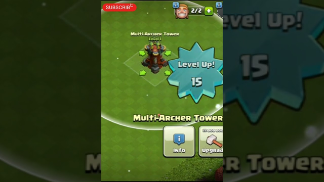 Merged to New Multi Archer Tower 1to Max]Clash of clans #shorts#clashofclans #viralshort