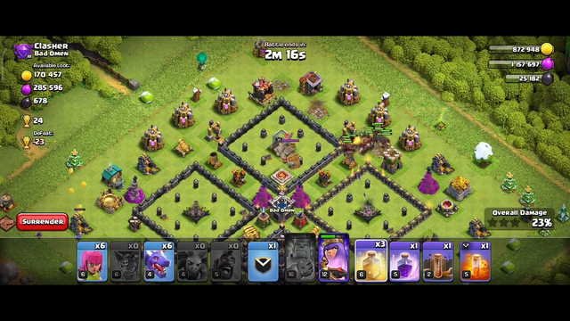 clash of clans attack stergry in townhall 9