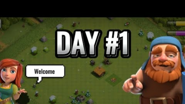 Clash of clans  from scratch | day#1
