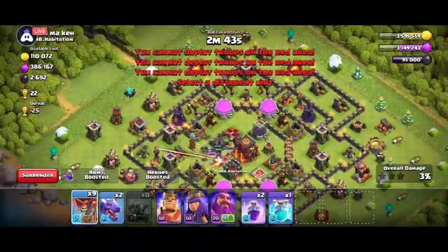 Clash Of Clans Live Streaming Full Attack Mode On #Clashofclans #battle #war