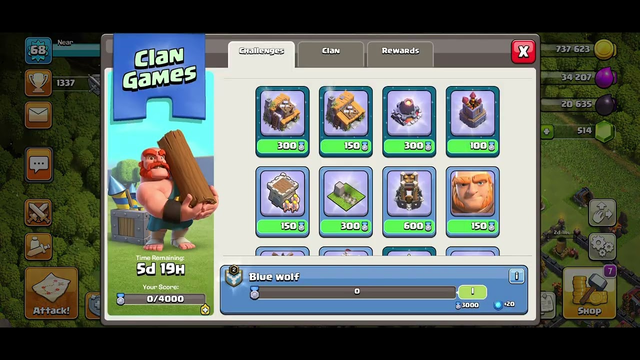 Clash of clans part 84. Completing a clan game challenge.