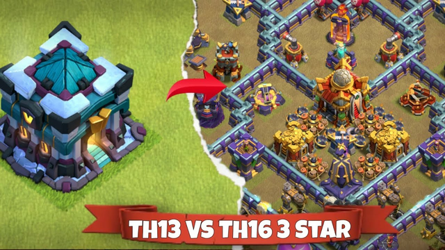 This Guy 3 Star TH16 MAX with Townhall 13 id in War (Clash of Clans) coc