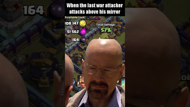 Losing the war in Clash of Clans due to the last failed attack #clashofclans #cocmemes #cocwarattack