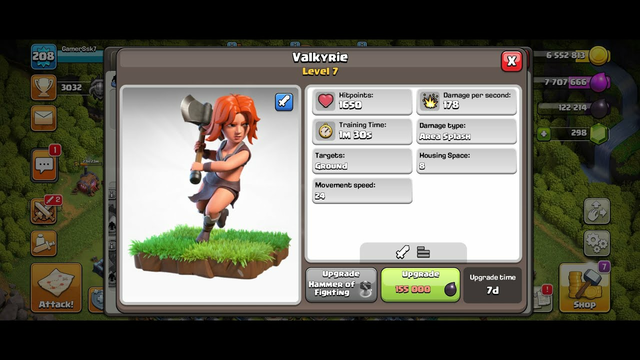 Coc Power Of Valkyrie GamerSsk7