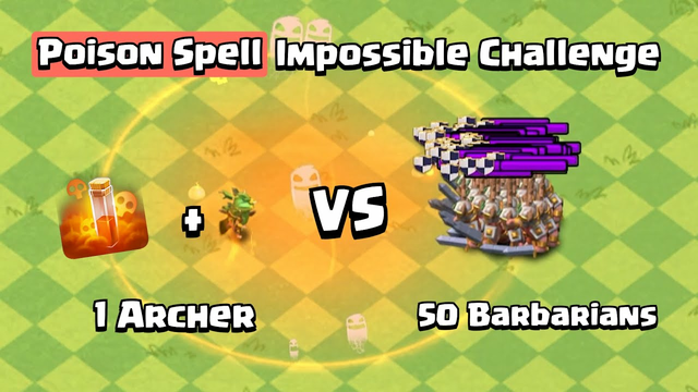 Can Poison Spell Save This Archer? | Poison Spell VS Every Troop | Clash of Clans