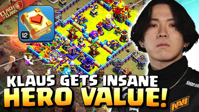 KLAUS uses HEALING TOME to get INSANE HERO VALUE! MUST SEE! Clash of Clans