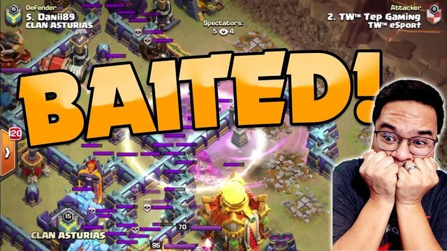 SArcher baited by Skellies! TW Vanguards vs Clan Asturias - Clash of Clans [Tagalog]
