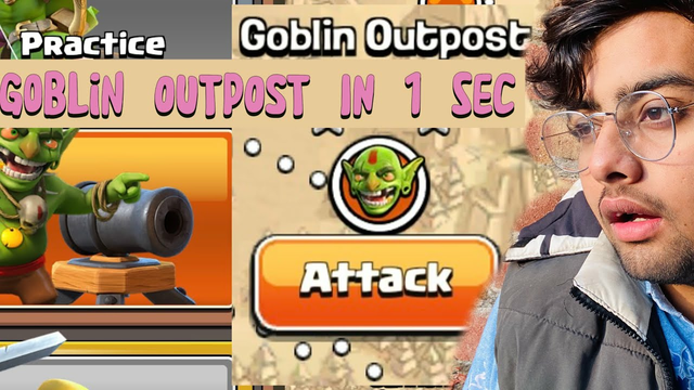 Complete GOBLIN OUTPOST IN 1 SECOND IN CLASH OF CLANS | GOBLIN OUTPOST IN #clashofclans #coc