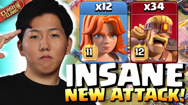 Nyarome invents NEW ATTACK STYLE! NEVER SEEN BEFORE! Clash of Clans