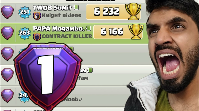 Papa Mogambo Vs sumit007 The Final day of Challenge | Clash of clans(coc)