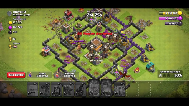 clash of clans attack th 8  2star