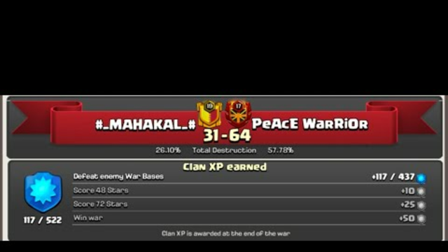 Live War Attack In Clash Of Clans : Mahakal Vs Peace Warrior