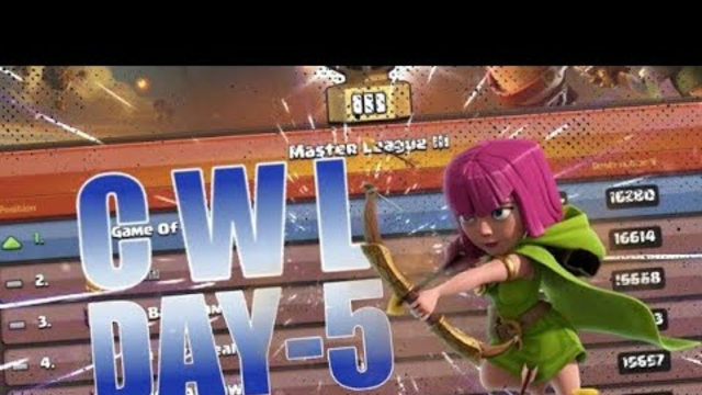 Our CWL Attacks DAY - 5 ( Clash of Clans )