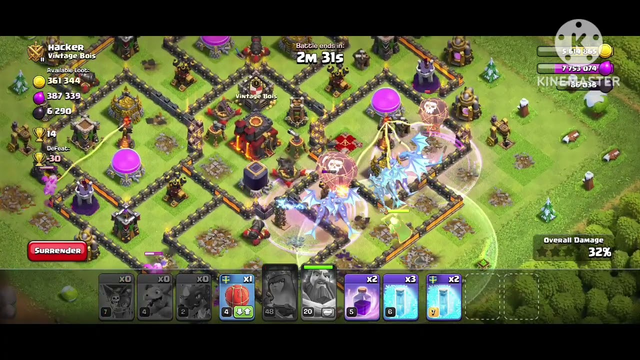 My attack in Clash of clans