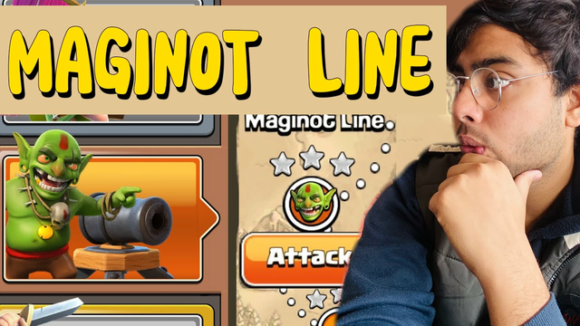 MAGINOT LINE COMPLETE IN CLASH OF CLANS ON GOBLIN BASE | MAGINOT LINE IN COC #coc #clashofclans