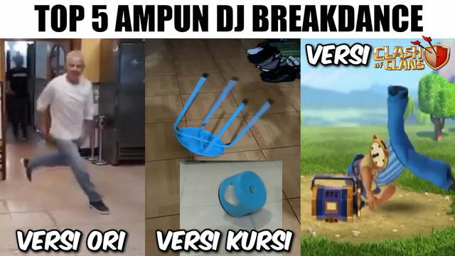 Top 5 Ampun DJ Breakdance...(Kursi Ampun DJ, COC Ampun DJ)