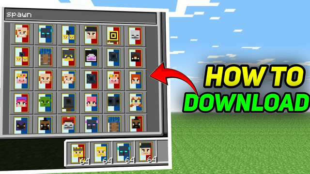 HOW TO DOWNLOAD CLASH OF CLANS MOBS IN MINECRAFT |  @minecraft