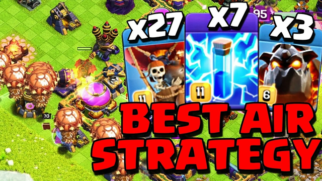 ZAP LALO in TOWN HALL 16 but with 7 LIGHTNING | Best Air Strategies | Clash of Clans