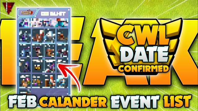 LEAK! Lunar Event Date & Full Event List | Clash of clans | Immortal Madness