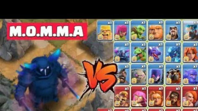M. O. M. M. O vs all max trops and heros | clash of clans