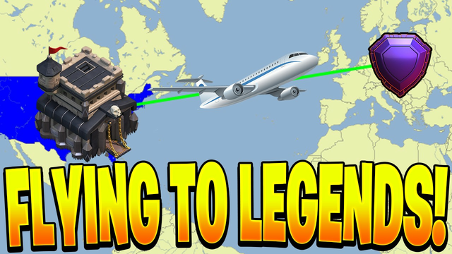 I Flew Across the World while Pushing to Legends League! - Clash of Clans
