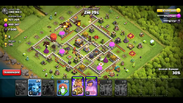 clash of clans townhall 10 Vs Townhall 11 best army fir attack