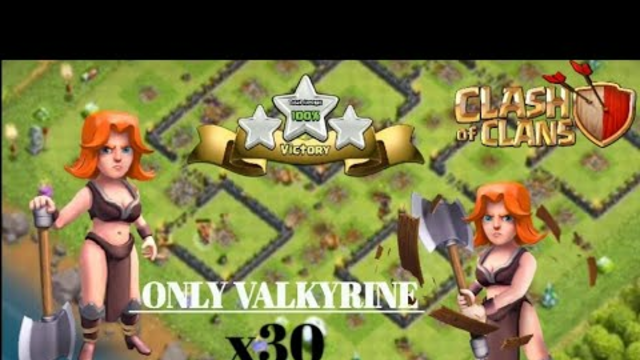 What happened when only valkyries attack..... | Clash of Clans