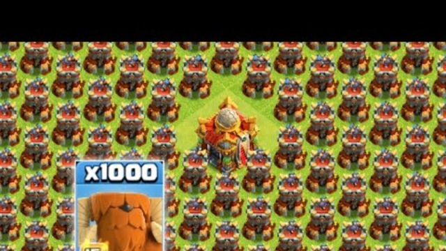 All Bomb Tower VS 1000 Mighty Yak Max Level  | Clash of clans