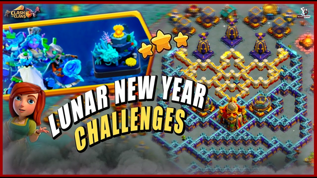 Easily 3 Star Lunar New Year Challenge (Clash of Clan) | COC Live Event Attack & Goldpass skin #coc
