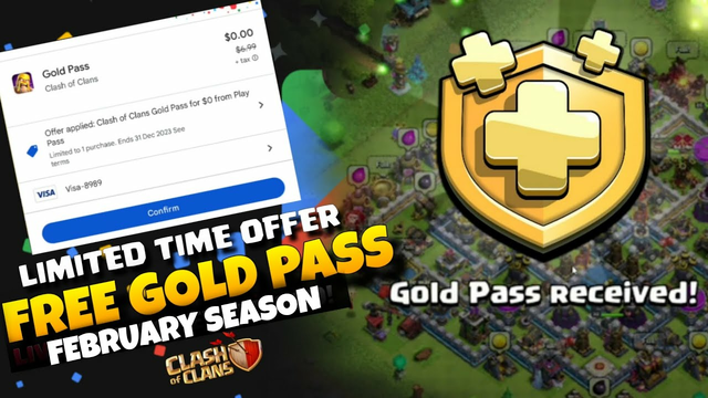 Google Play Pass Offer Free Gold Pass in Clash of Clans - COC