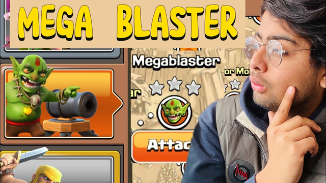 MEGA BLASTER COMPLETE IN CLASH OF CLANS  ON GOBLIN BASES | COMPLETE MEGA BLASTER IN #clashofclans