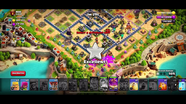 Clash of clans attack 3 Star town hall 12 full max