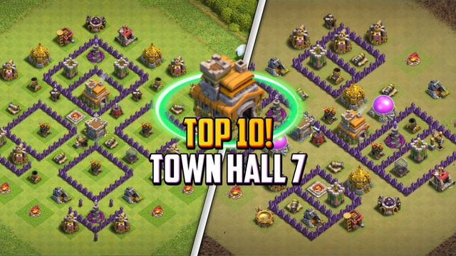 TOP 10! Best Town Hall 7 Hybrid/Trophy Base Layout + Copy Link 2024 | Clash of Clans