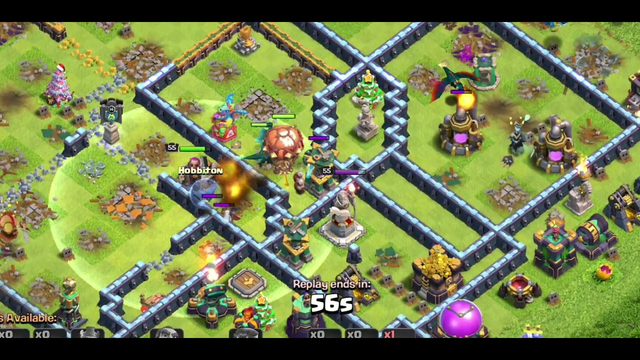Clash of Clans using Electro Dragon and lighting