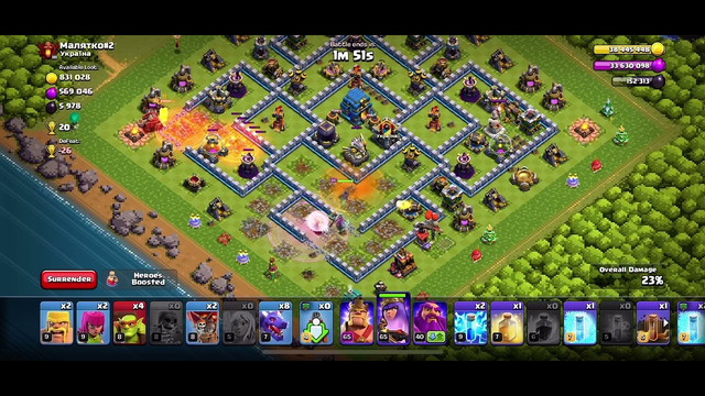 Clash of clans attack 3 Star town hall 12 full max base