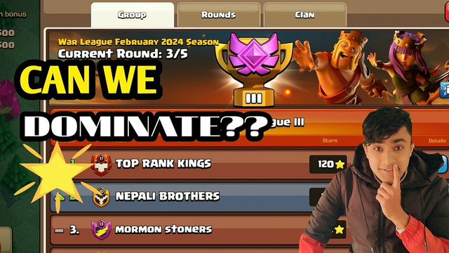 OUR CLAN WAR LEAGUE PERFORMANCE IN CLASH OF CLANS BY GAMER X HOWLER||