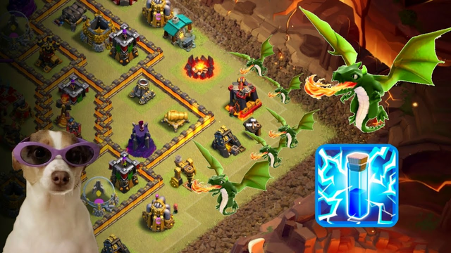 Th 10 New Dragon attack (clash of clans)