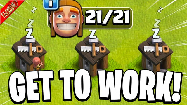Can I Get 21 Builders Working on these 4 Accounts? - Clash of Clans