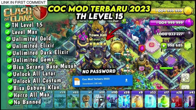 COC MOD APK 2024 _ Download Cheat Clash of Clans Unlimited _ Clash of Magic Update