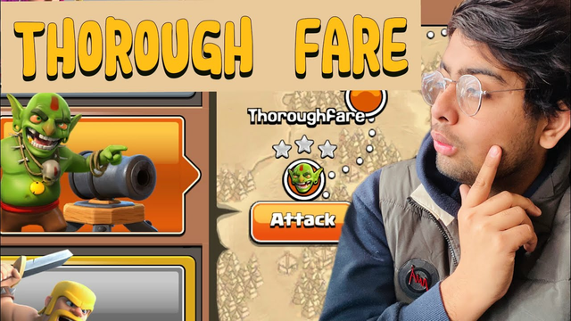 THOROUGH FARE COMPLETE IN CLASH OF CLANS  ON GOBLIN BASES | COMPLETE THOROUGH FARE IN #clashofclans
