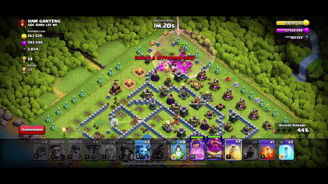 Clash of clans attack 3 Star town hall 12 full max base