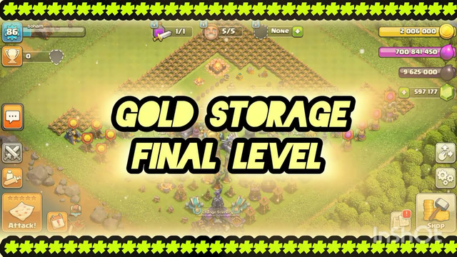 Unleashing Gold Glory: Clash of Clans Gold Storage MAXED Out!